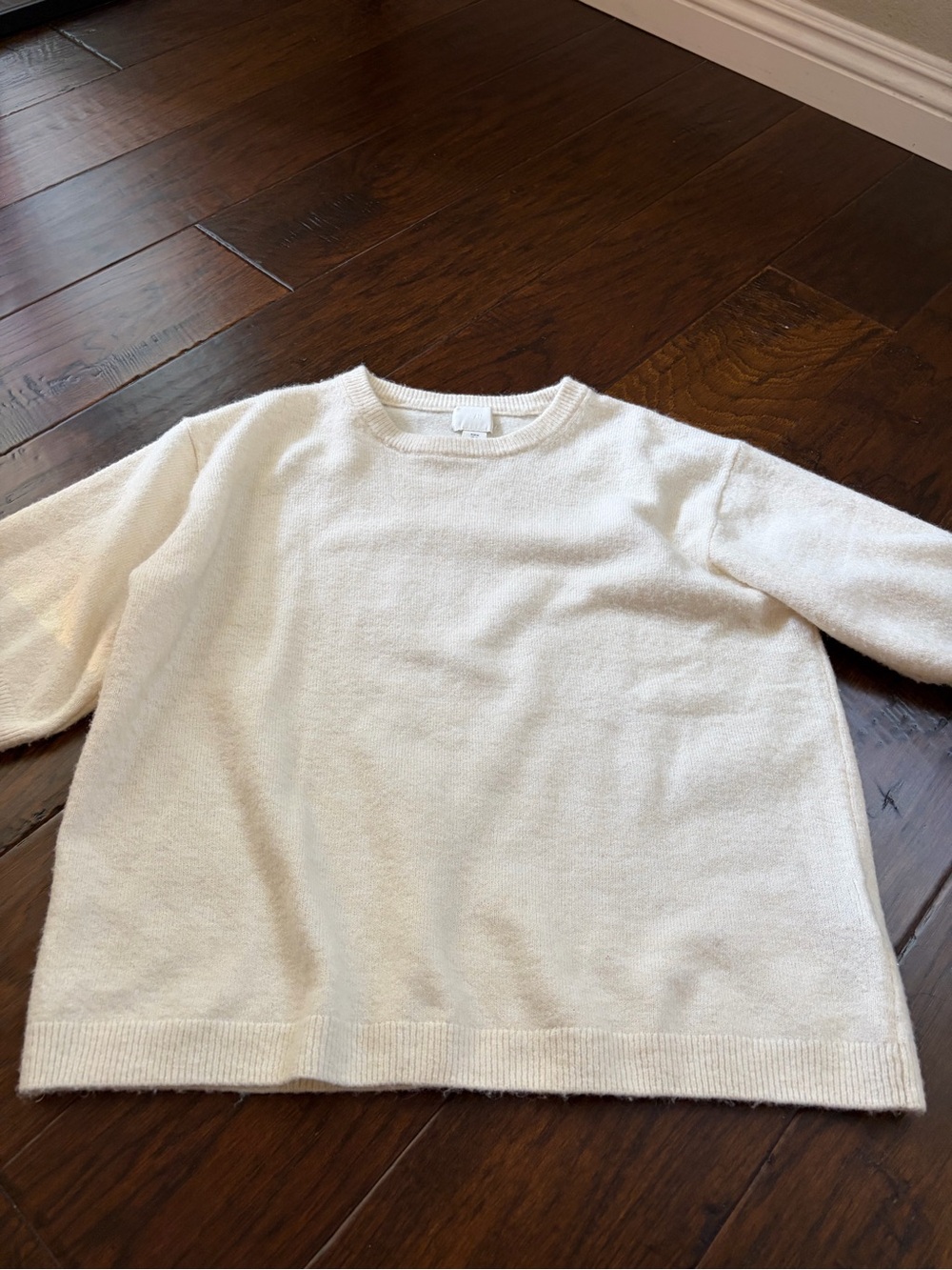 H&M Cream Crew Neck Sweater